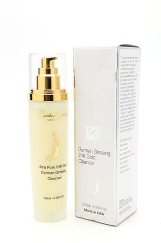Ultra Pure 24K Gold German Ginseng Cleanser 130 ml / 4.39 Fl Oz with Vitamin C